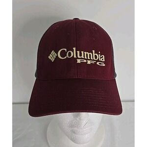 Columbia Florida State Seminoles PFG mesh snapback adjustable hat in garnet